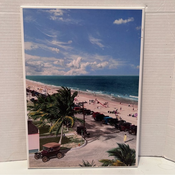 Vintage 50’s 60’s Fort Lauderdale photo plaque - Picture 1 of 5